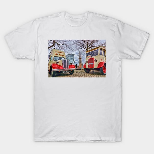 Vintage ice cream vans, Liverpool T-Shirt by millroadgirl